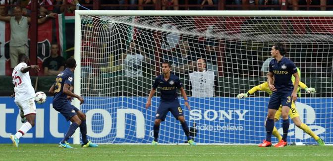 Balotelli segna il gol del 2-0. Ansa